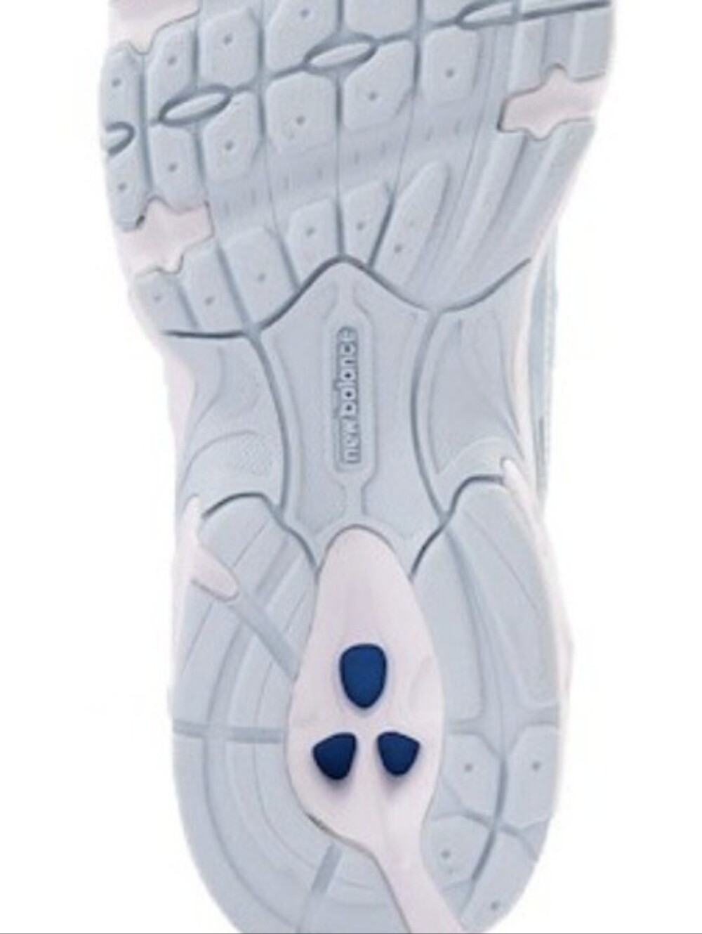 New Balance Women's Mesh Running Sneaker in Light Gray & Pale Blue - Picture 8 of 10